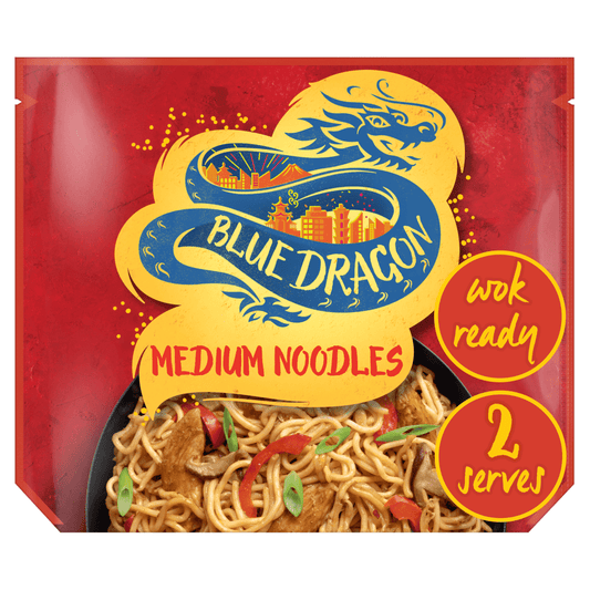 Blue Dragon Medium Wok Ready Noodles 300g - UK Food & Drink - 5010338301385