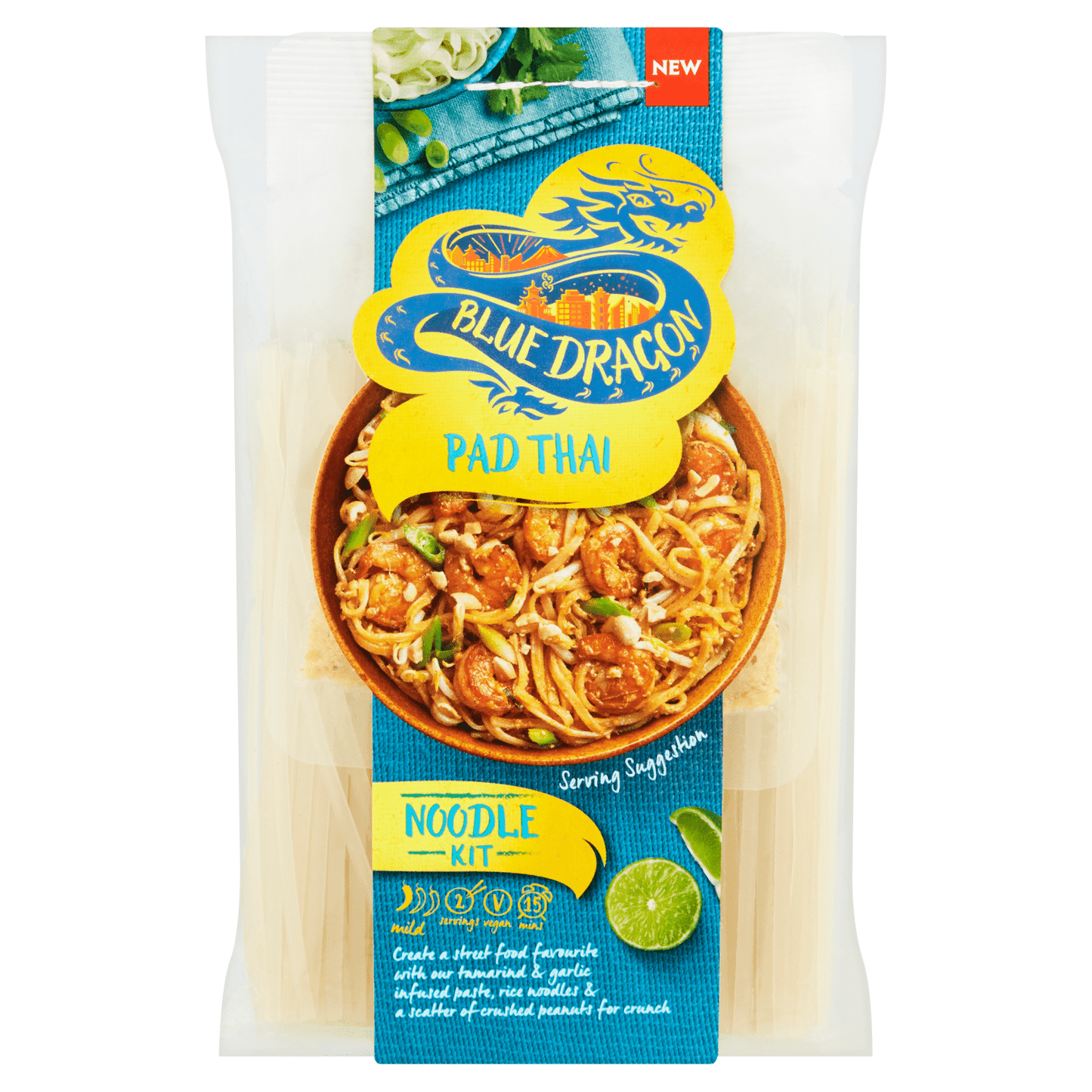 Blue Dragon Pad Thai Noodle Kit 265g - UK Food & Drink - 5010338404772