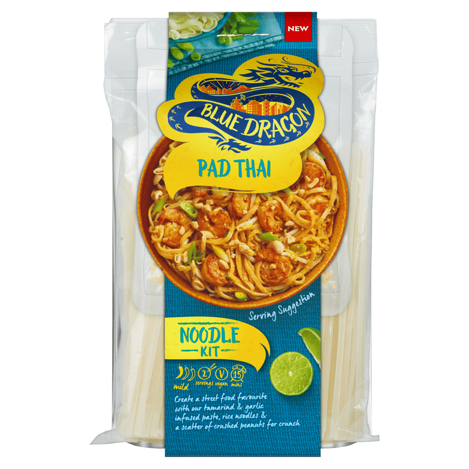 Blue Dragon Pad Thai Noodle Kit 265g - UK Food & Drink - 5010338404772