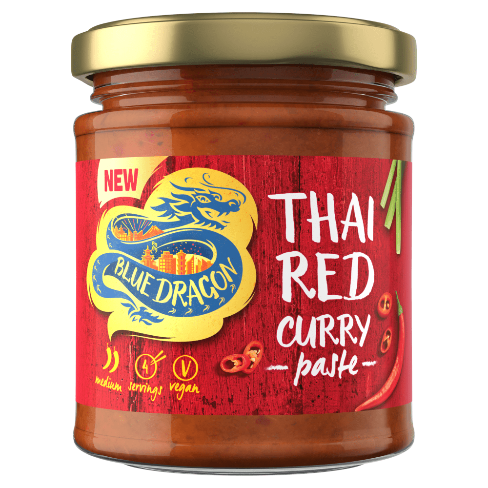 Blue Dragon Thai Red Curry Paste 170g - UK Food & Drink - 5010338301507