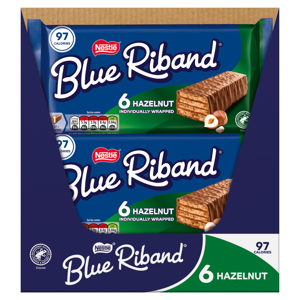 Blue Riband Hazelnut 6 x 18g (108g) - UK Food & Drink - 8445291097582