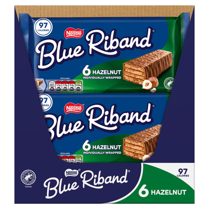 Blue Riband Hazelnut 6 x 18g (108g) - UK Food & Drink - 8445291097582