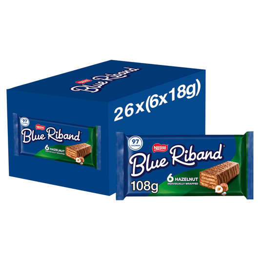 Blue Riband Hazelnut 6 x 18g (108g) - UK Food & Drink - 8445291097582