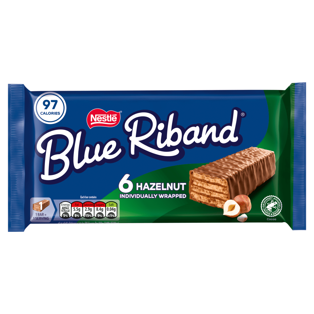 Blue Riband Hazelnut 6 x 18g (108g) - UK Food & Drink - 8445291097582