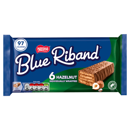 Blue Riband Hazelnut 6 x 18g (108g) - UK Food & Drink - 8445291097582