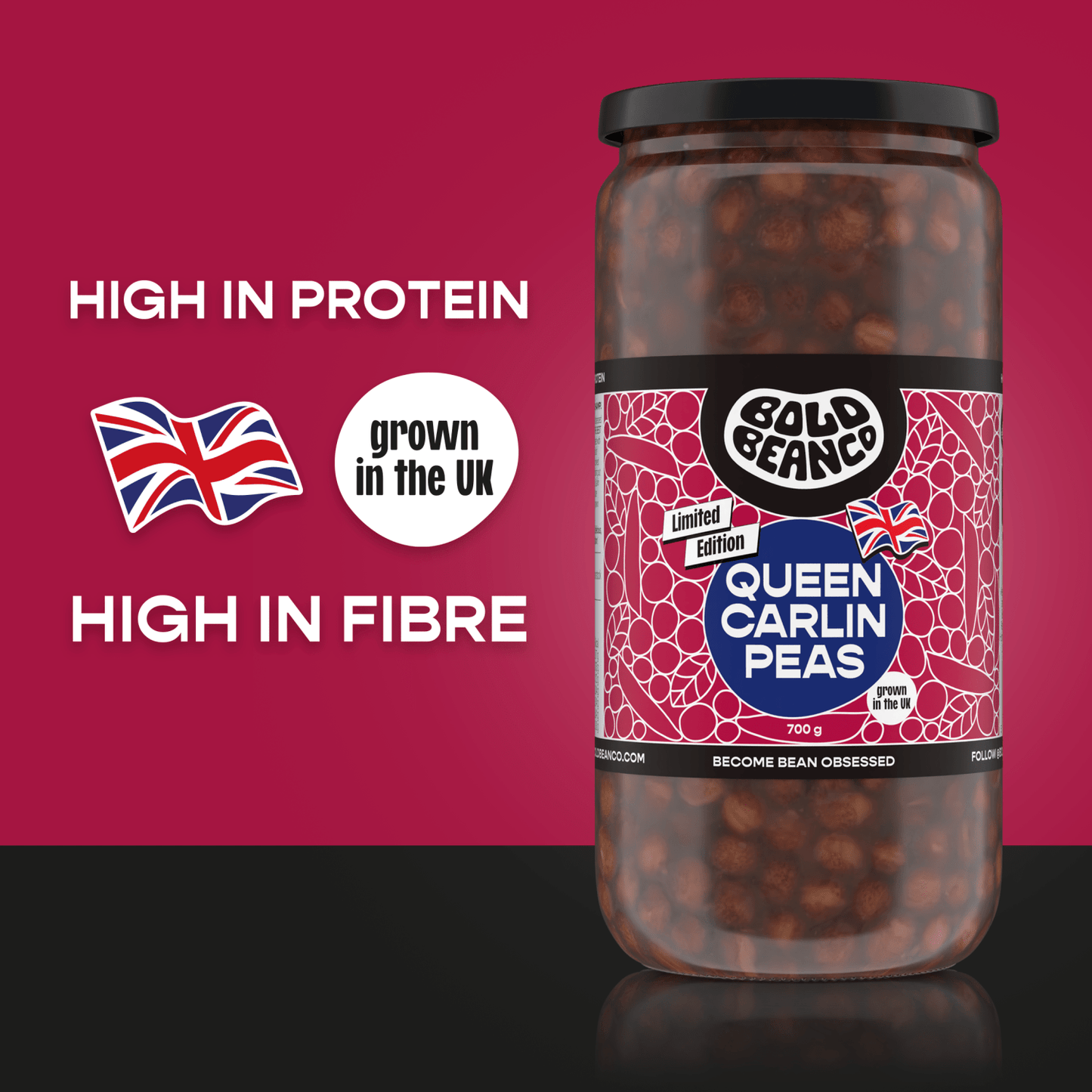 Bold Bean Co Limited Edition Queen Carlin Peas 700g - UK Food & Drink - 5060940940144