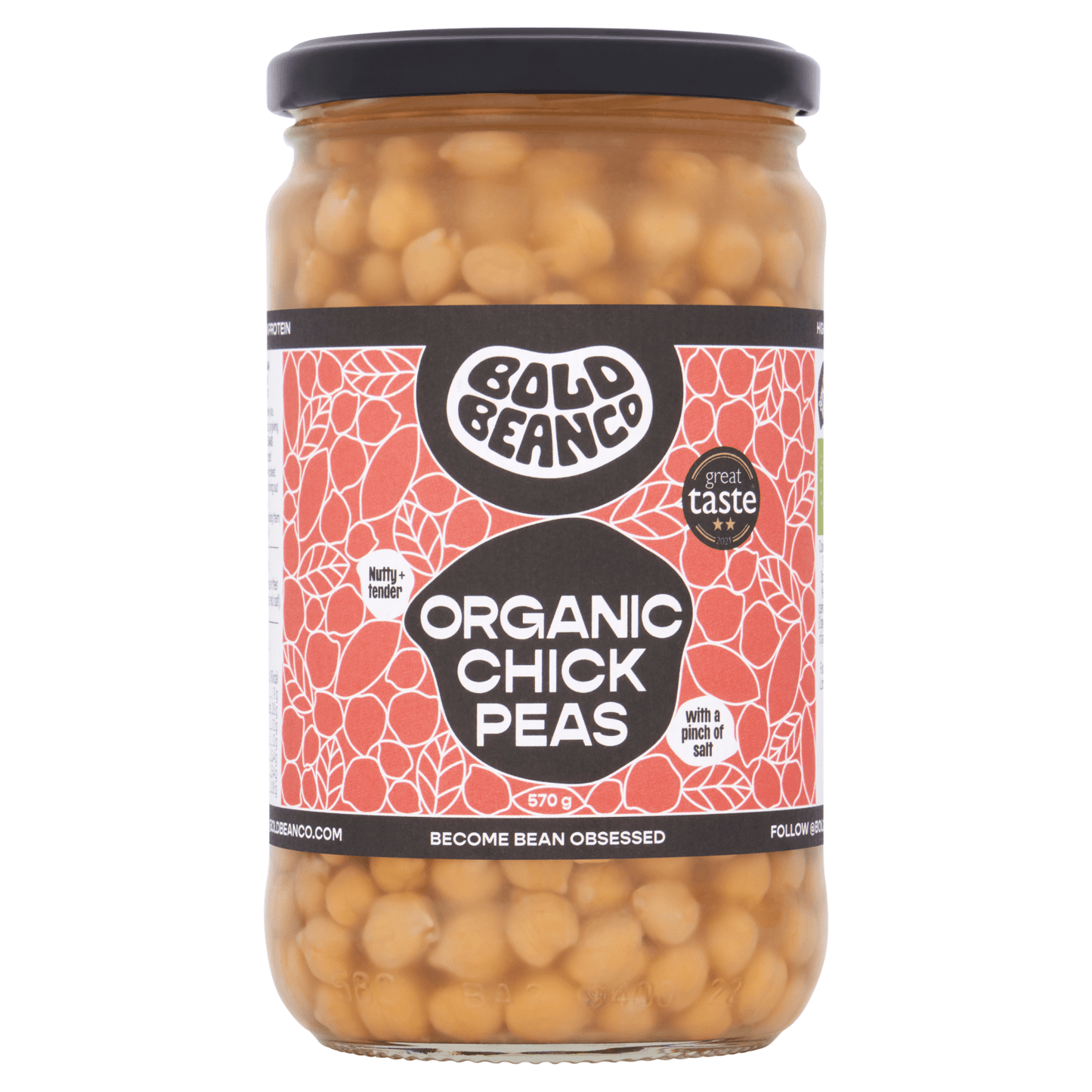 Bold Bean Co Organic Chick Peas 570g - UK Food & Drink - 5060940940151
