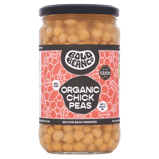 Bold Bean Co Organic Chick Peas 570g - UK Food & Drink - 5060940940151