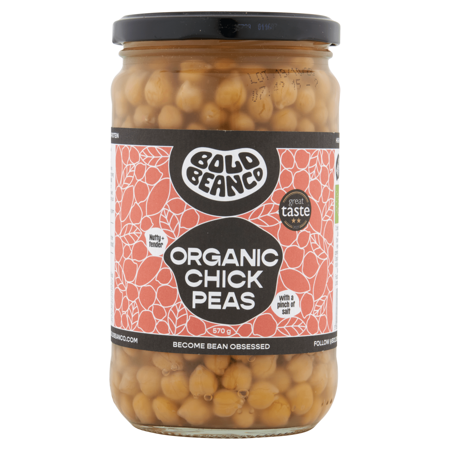 Bold Bean Co Organic Chick Peas 570g - UK Food & Drink - 5060940940151