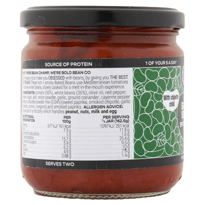 Bold Bean Co Smoky Chilli Baked Beans 325g - UK Food & Drink - 5060940940243