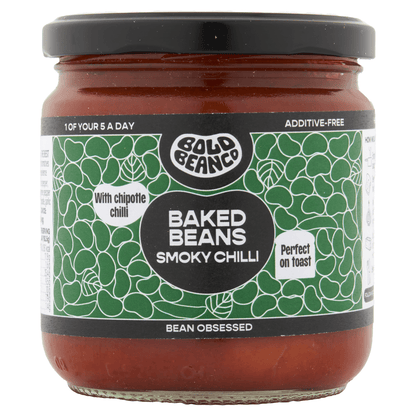 Bold Bean Co Smoky Chilli Baked Beans 325g - UK Food & Drink - 5060940940243