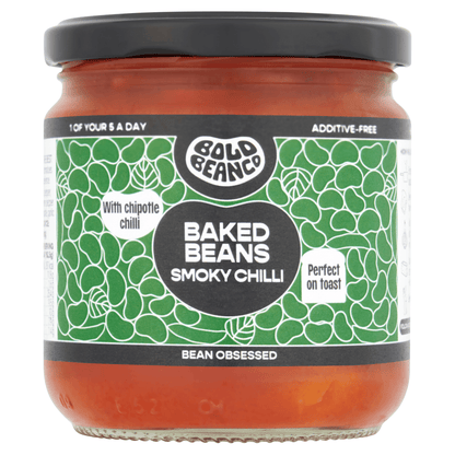 Bold Bean Co Smoky Chilli Baked Beans 325g - UK Food & Drink - 5060940940243