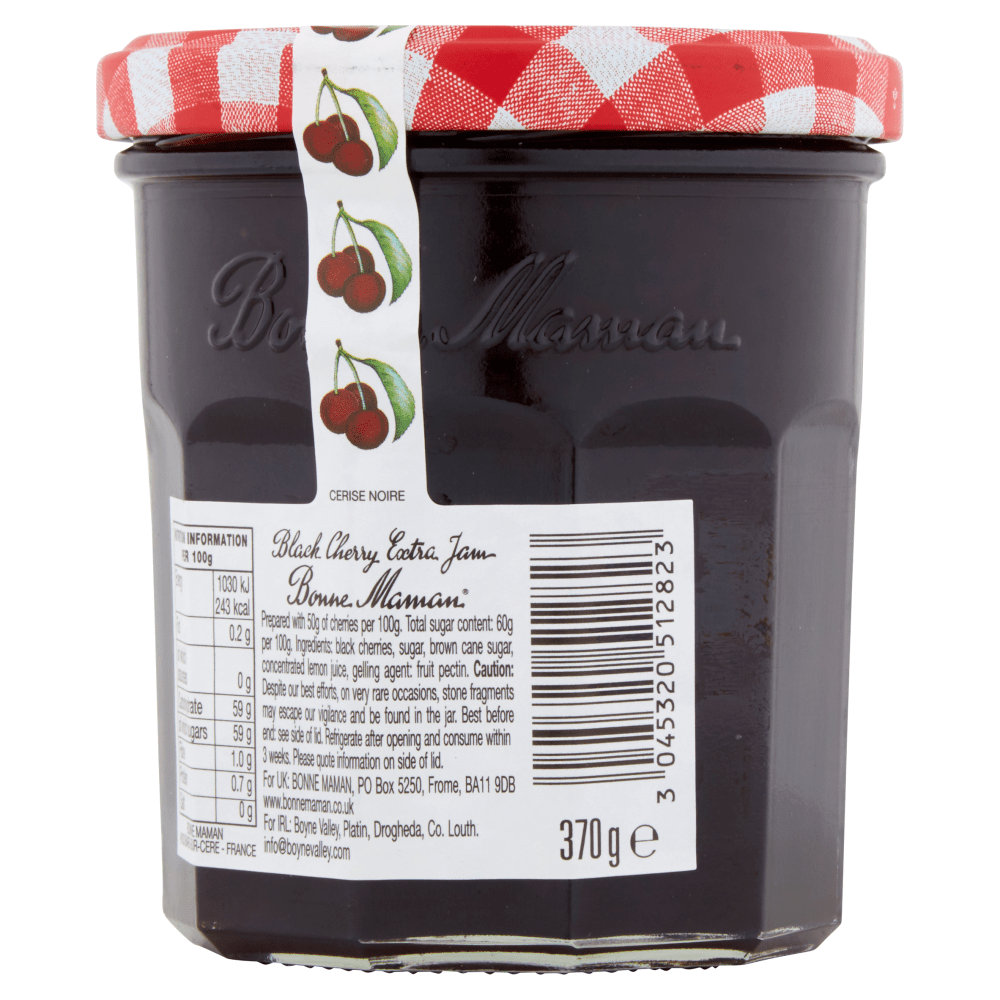 Bonne Maman Black Cherry Conserve 370g - UK Food & Drink - 3045320512823
