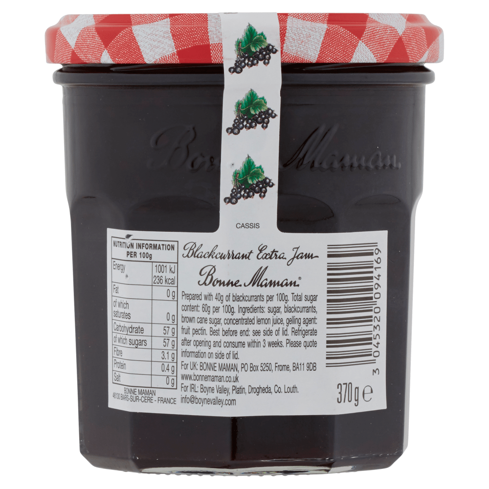 Bonne Maman Blackcurrant Jam 370g - UK Food & Drink - 3045320094169