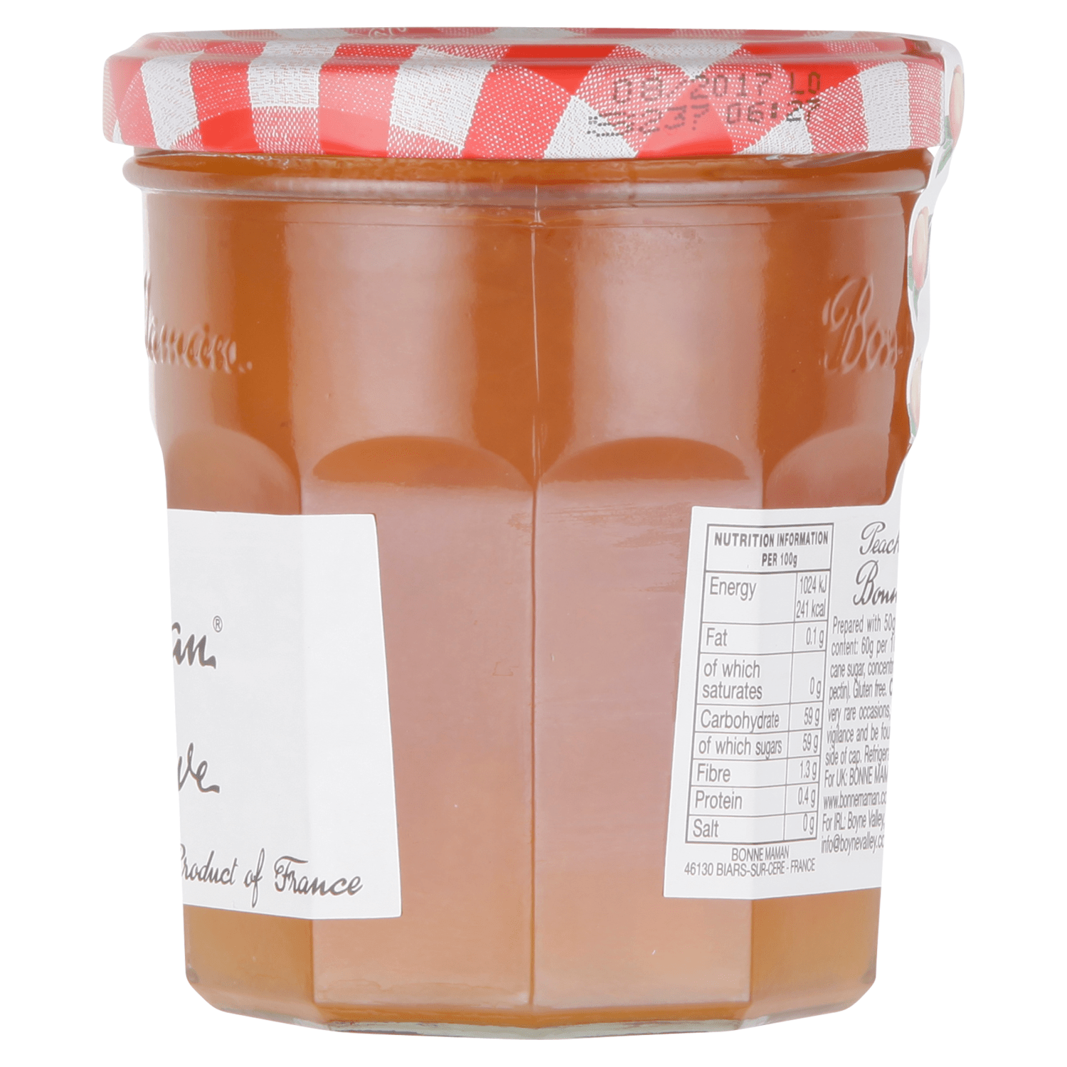 Bonne Maman Peach Conserve 370g - UK Food & Drink - 3045320094046