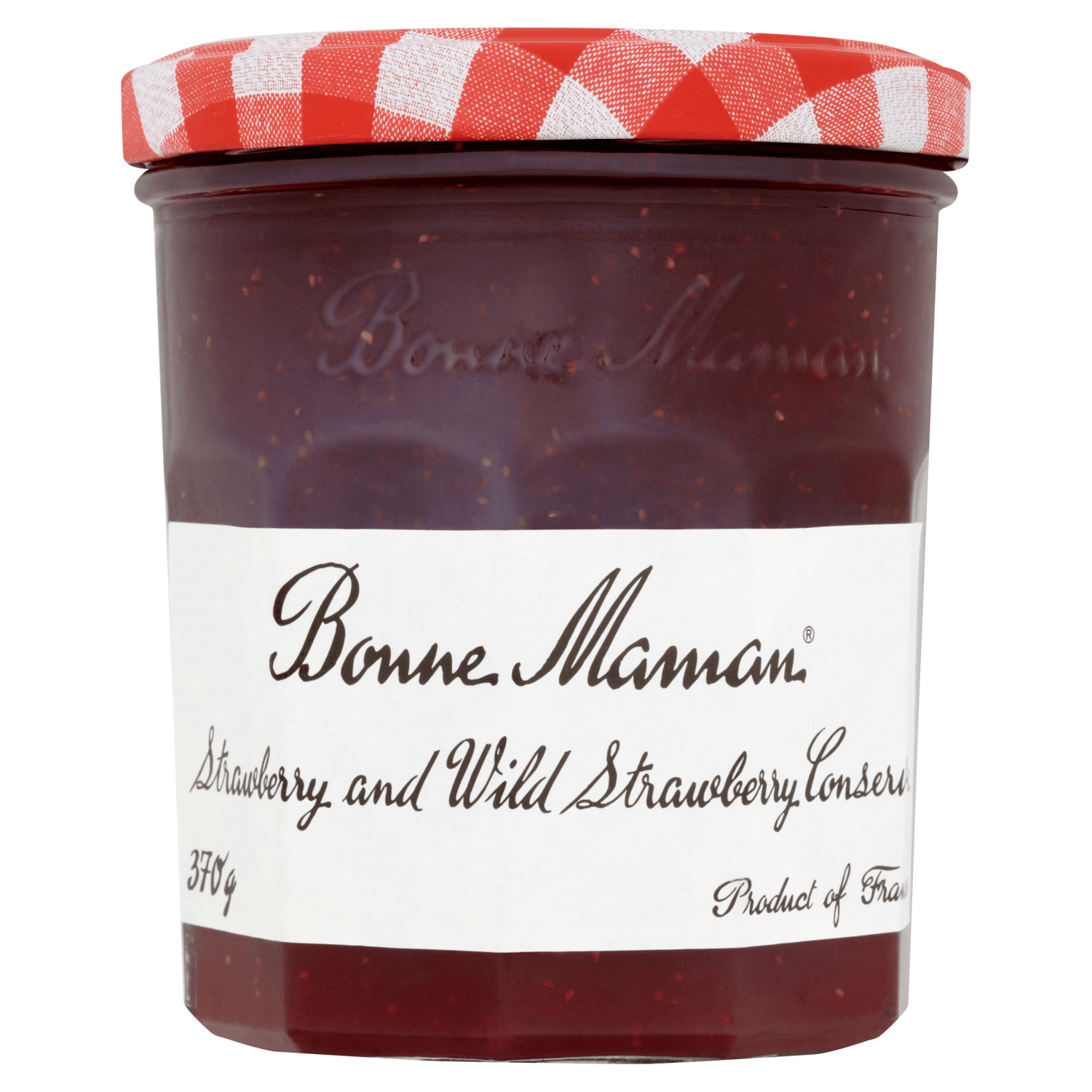 Bonne Maman Strawberry and Wild Strawberry Conserve 370g - UK Food & Drink - 3045320094015