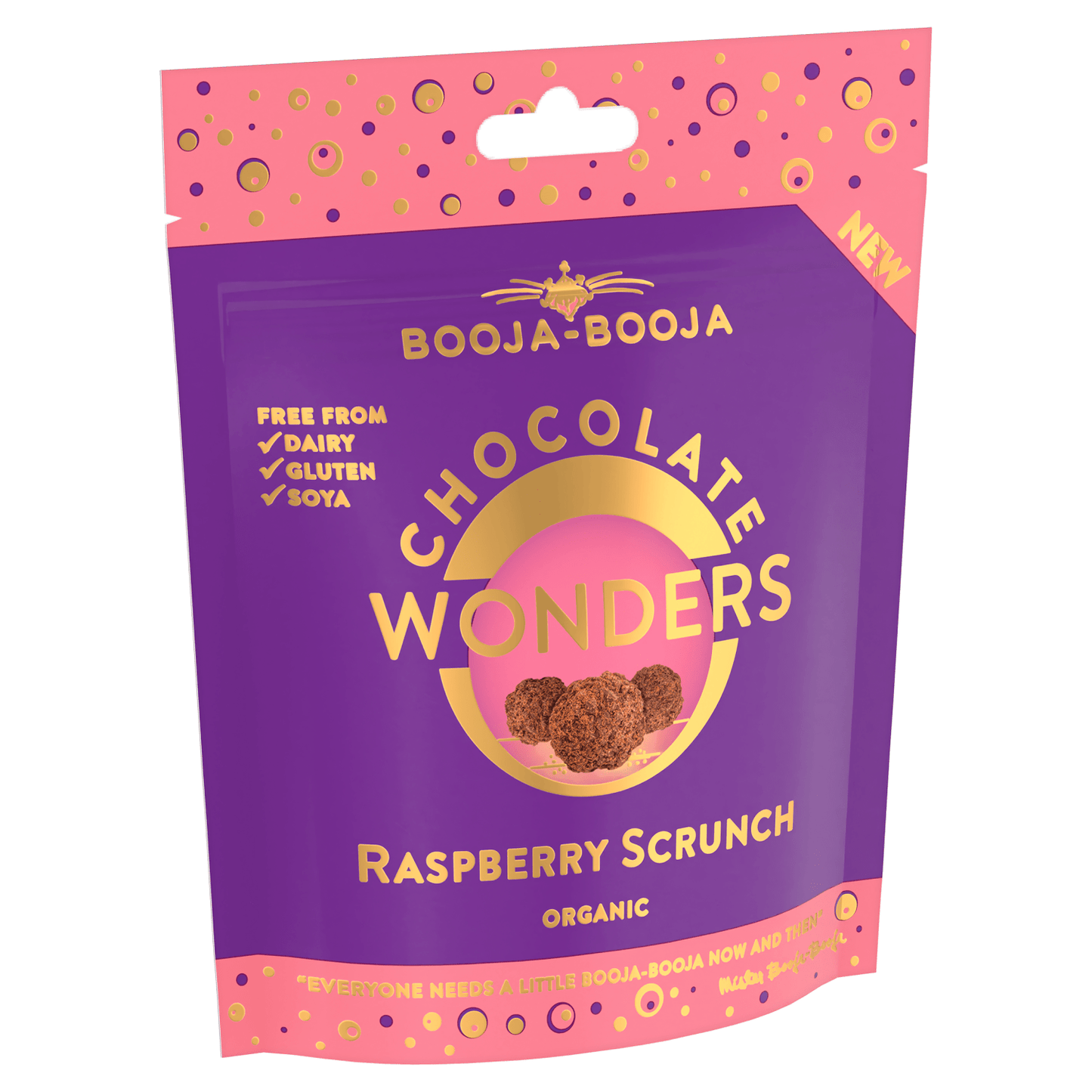 Booja - Booja Organic Raspberry Scrunch Chocolate Wonders 65g - UK Food & Drink - 5060002044452