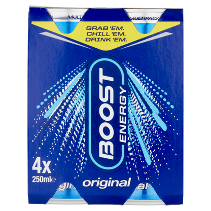 Boost Energy Original Fridge Pack 4 x 250ml - UK Food & Drink - 5056079900289