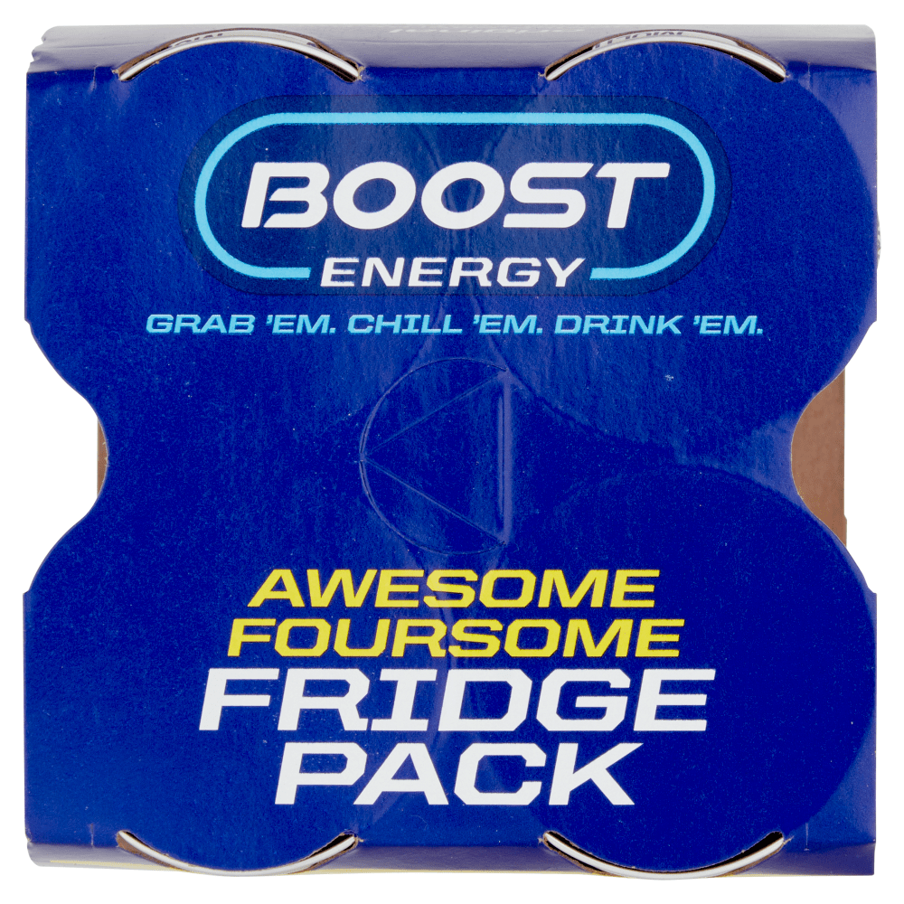 Boost Energy Original Fridge Pack 4 x 250ml - UK Food & Drink - 5056079900289