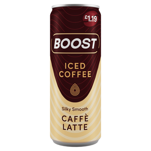 Boost Iced Coffee Caffè Latte 250ml - UK Food & Drink - 5056079901392