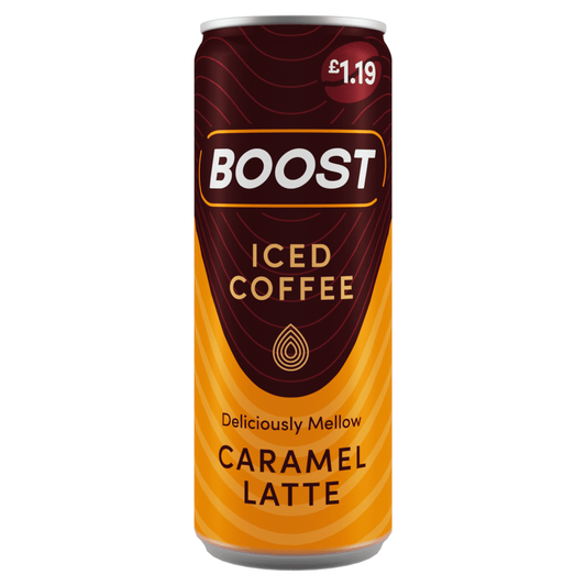 Boost Iced Coffee Caramel Latte 250ml - UK Food & Drink - 5056079901408