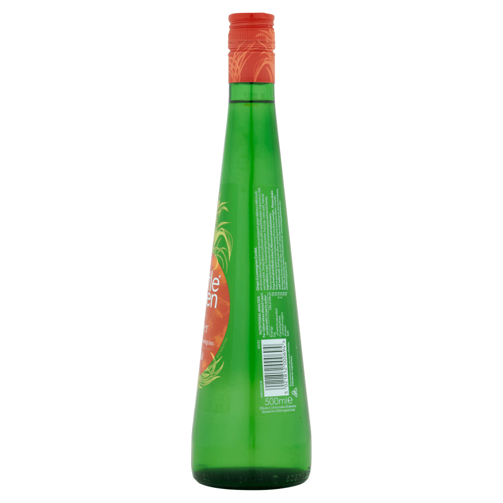 Bottlegreen Aromatic Ginger with a Hint of Lemongrass Cordial 500ml - UK Food & Drink - 5021812000694