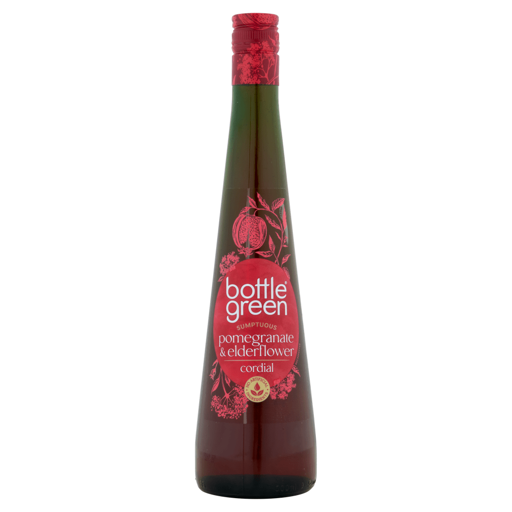 Bottlegreen Sumptuous Pomegranate & Elderflower Cordial 500ml - UK Food & Drink - 5021812002742