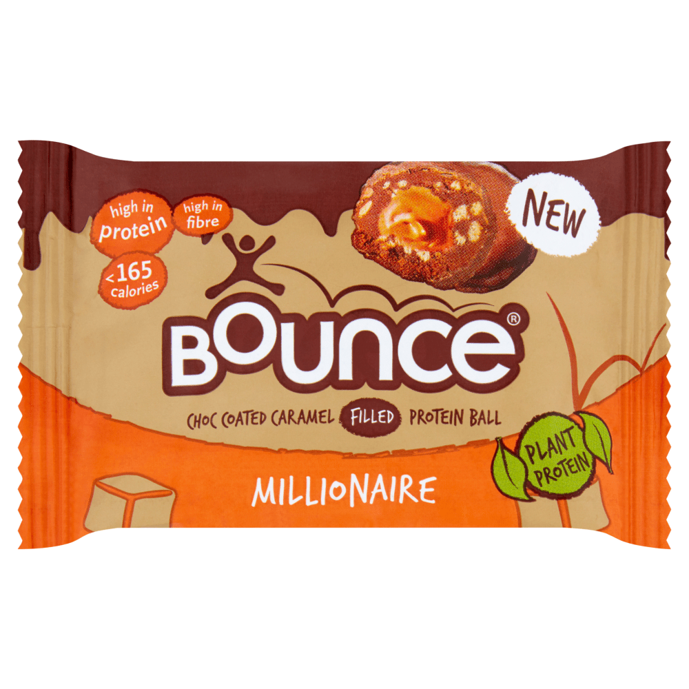 Bounce Chocolate Caramel Filled Protein Ball Millionaire 40g - UK Food & Drink - 5060411921818