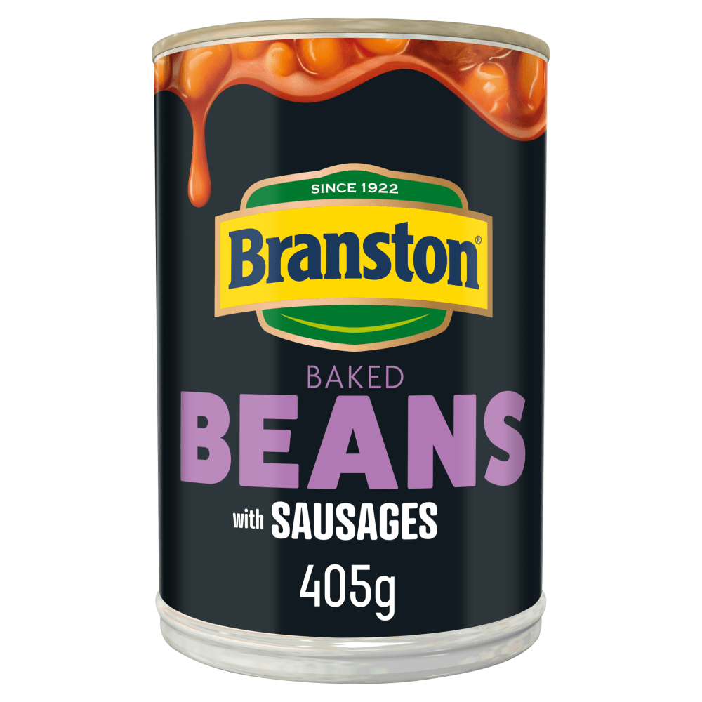 Branston Baked Beans with Sausages 405g - UK Food & Drink - 5000232902184