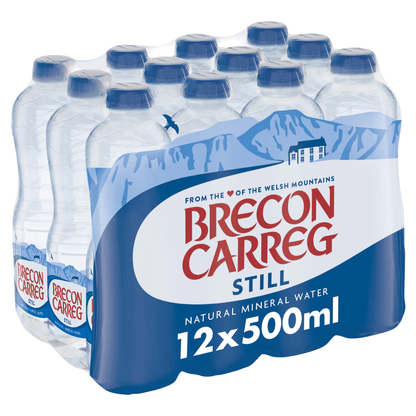 Brecon Carreg Still Natural Mineral Water 12 x 500ml - UK Food & Drink - 5030341500896