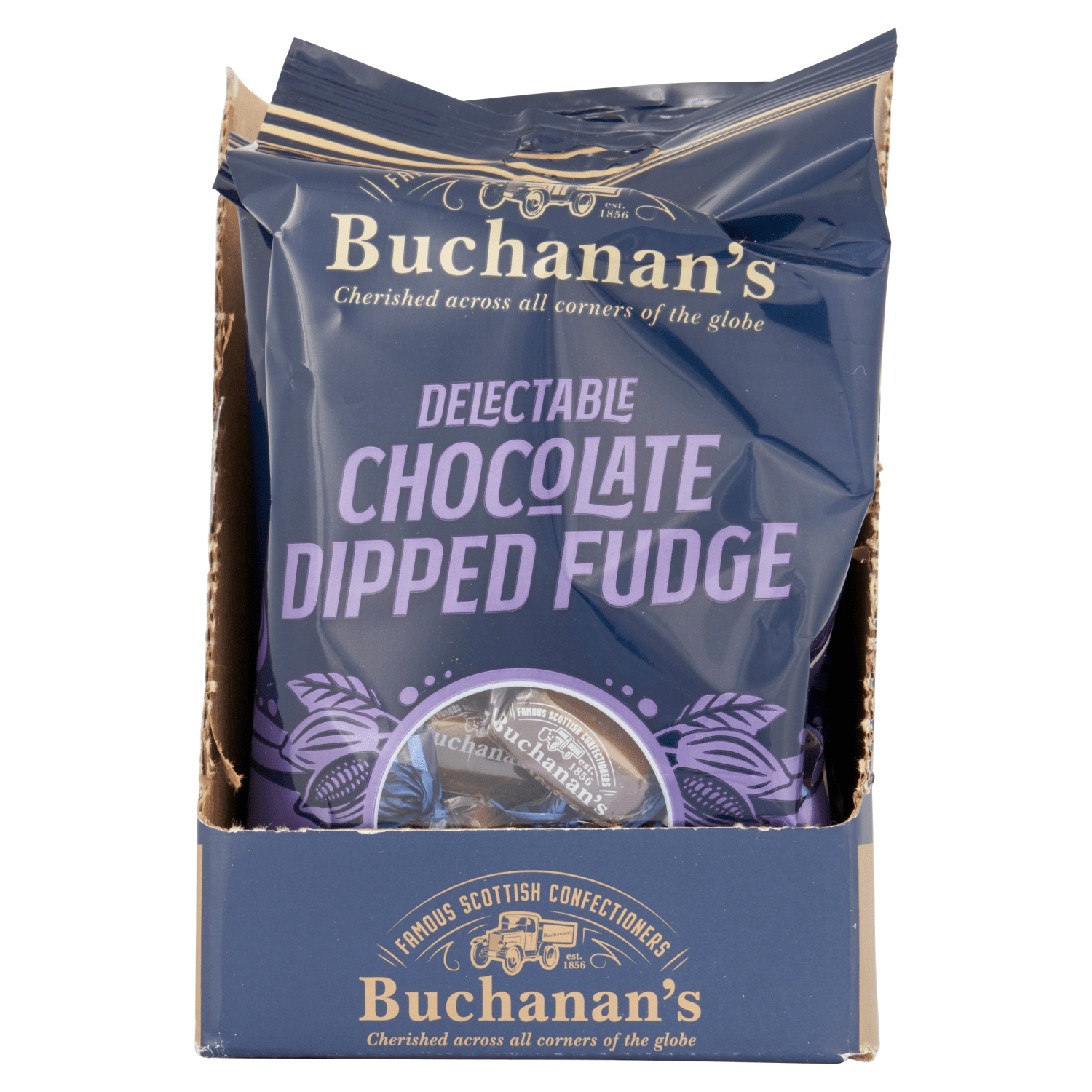 Buchanan's Delectable Chocolate Dipped Fudge 120g - UK Food & Drink - 5017375067366