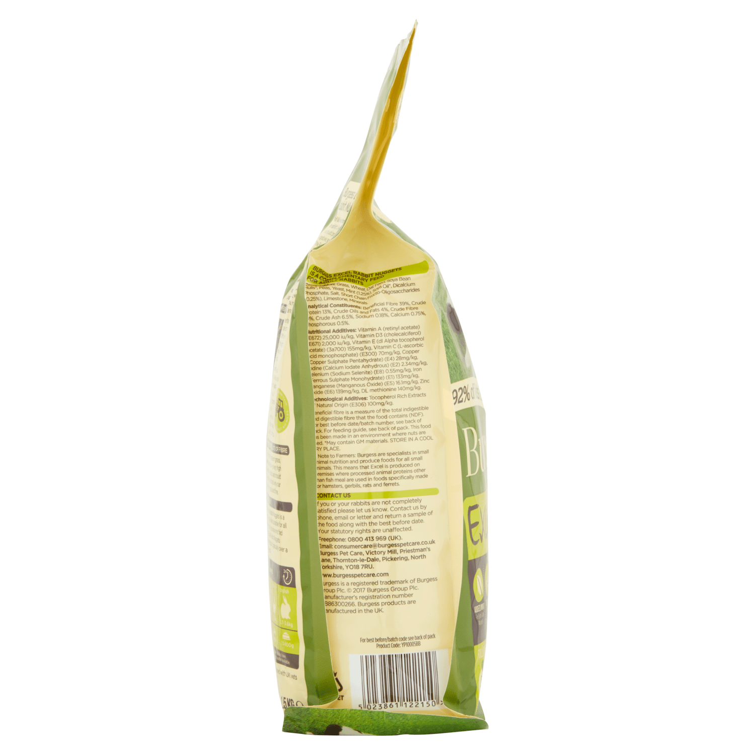 Burgess Excel Adult Rabbit Nuggets with Mint 1.5kg - UK Food & Drink - 5023861122150