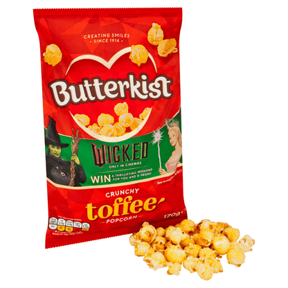 Butterkist Crunchy Toffee Popcorn 170g - UK Food & Drink - 5000237126875