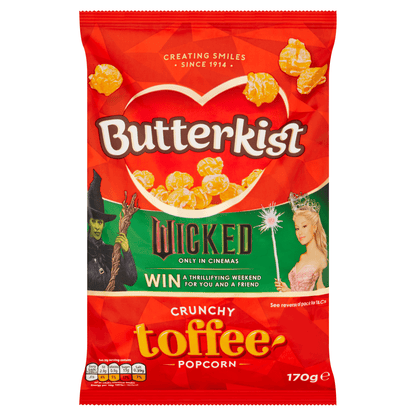 Butterkist Crunchy Toffee Popcorn 170g - UK Food & Drink - 5000237126875