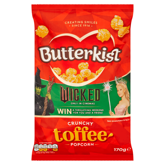 Butterkist Crunchy Toffee Popcorn 170g - UK Food & Drink - 5000237126875