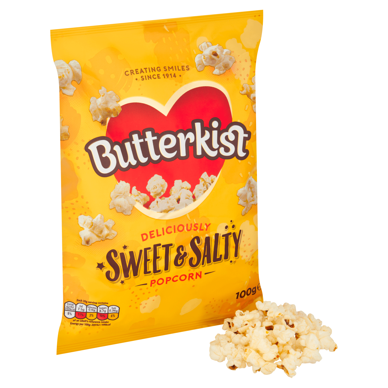 Butterkist Sweet & Salty Popcorn 100g - UK Food & Drink - 5000237126820