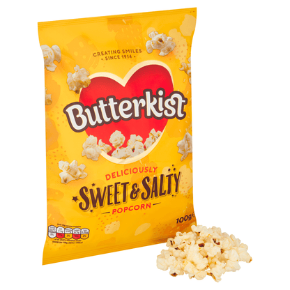 Butterkist Sweet & Salty Popcorn 100g - UK Food & Drink - 5000237126820