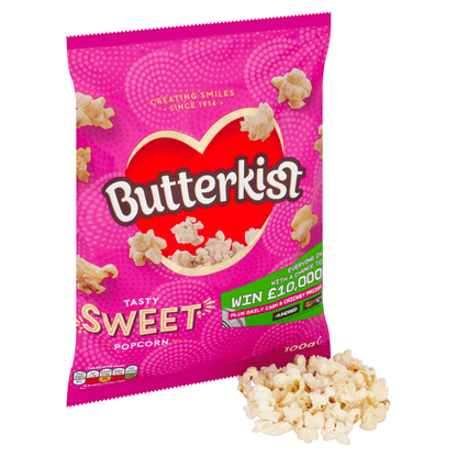 Butterkist Tasty Sweet Popcorn 100g - UK Food & Drink - 5000237126806