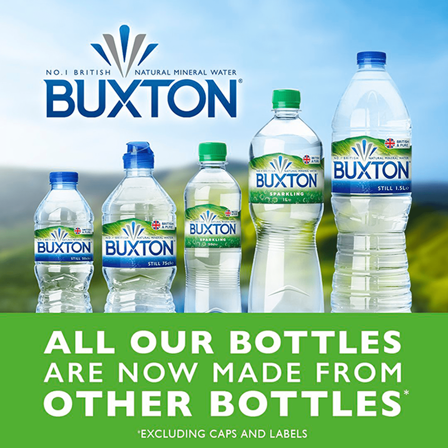 Buxton Sparkling Mineral Water 8 x 50cl - UK Food & Drink - 7613287034489