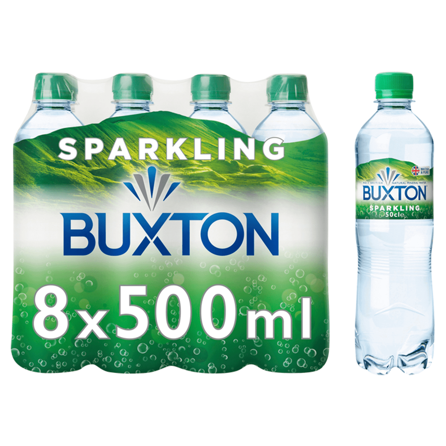 Buxton Sparkling Mineral Water 8 x 50cl - UK Food & Drink - 7613287034489