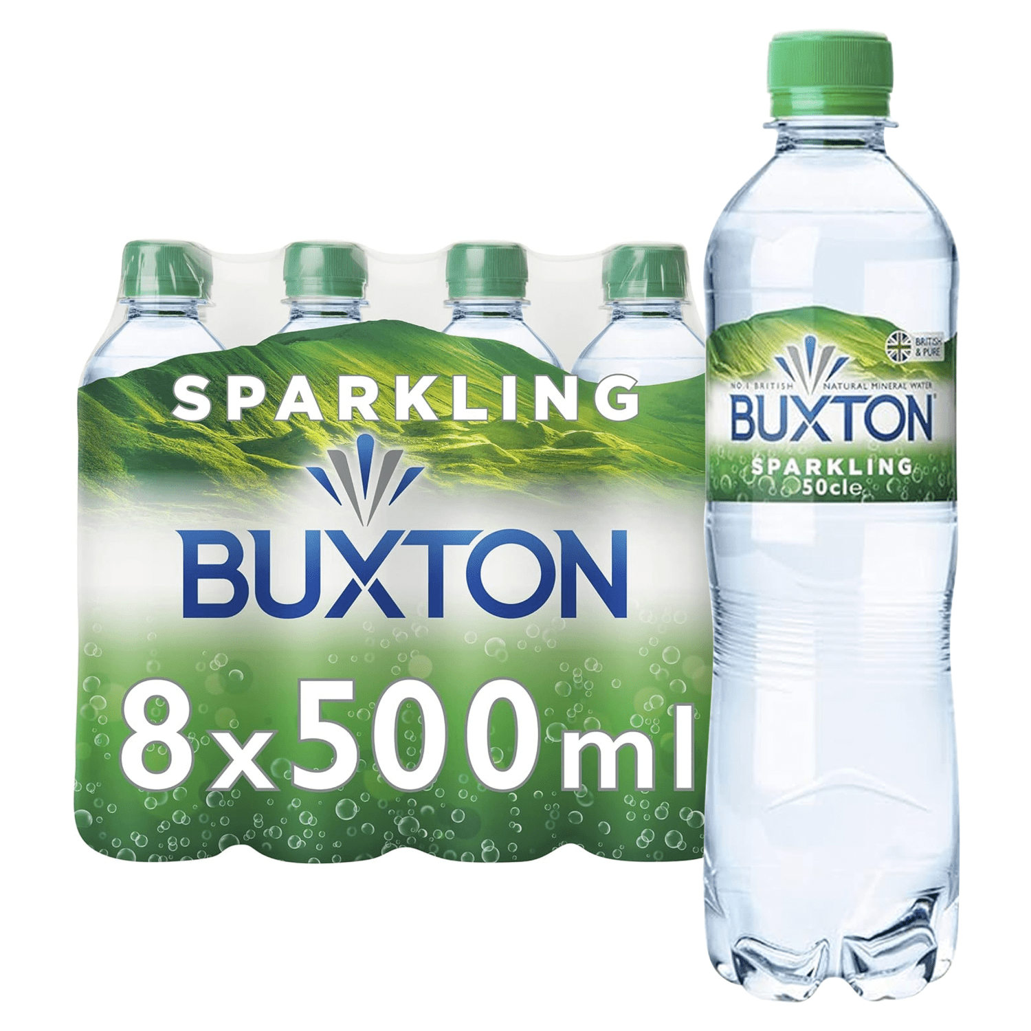 Buxton Sparkling Mineral Water 8 x 50cl - UK Food & Drink - 7613287034489