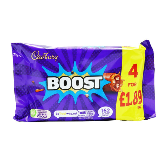 Cadbury Boost Chocolate Bar 126 Gr - UK Food & Drink - 7622202276491