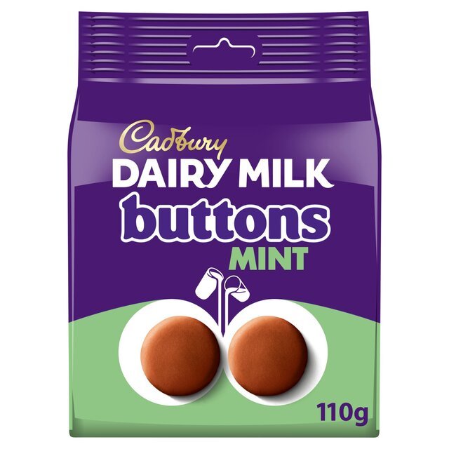 Cadbury Dairy Milk Buttons Mint Chocolate 110 Gr - UK Food & Drink - 7622201789442