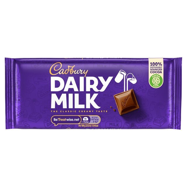Cadbury Dairy Milk Chocolate 134 Gr - UK Food & Drink - 7622201461959