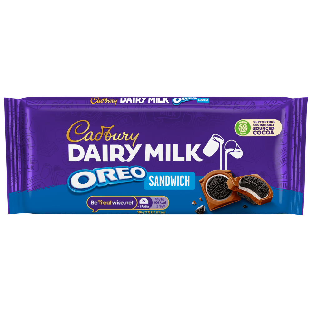 Cadbury Dairy Milk Oreo Sandwich 96g - UK Food & Drink - 7622210949813