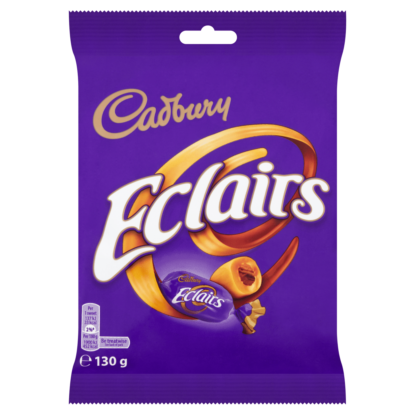 Cadbury Eclairs Classic Chocolate Bag 130g - UK Food & Drink - 7622210117779