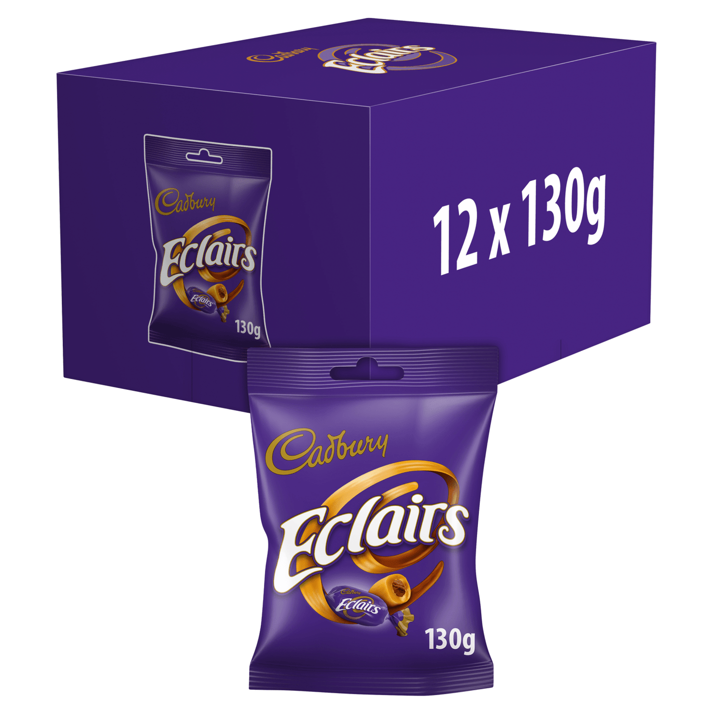 Cadbury Eclairs Classic Chocolate Bag 130g - UK Food & Drink - 7622210117779