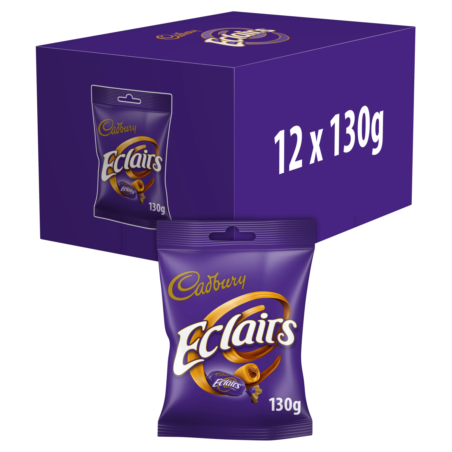Cadbury Eclairs Classic Chocolate Bag 130g - UK Food & Drink - 7622210117779