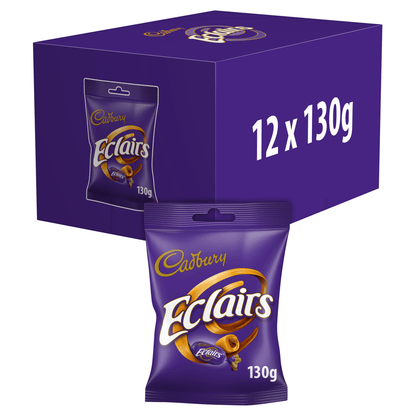 Cadbury Eclairs Classic Chocolate Bag 130g - UK Food & Drink - 7622210117779