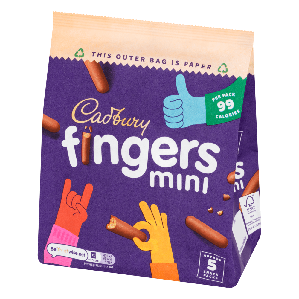 Cadbury Fingers Biscuits 96.5 Gr - UK Food & Drink - 7622202050763